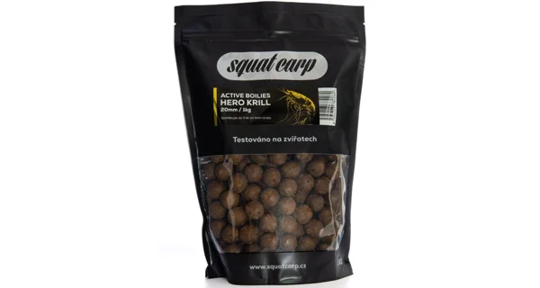 SQUAT CARP - Active Boilies 24 mm 1 kg Hero Krill