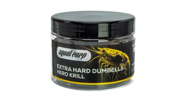 SQUAT CARP - Boilies Dumbells Extra Hard 30x25 mm Hero Krill