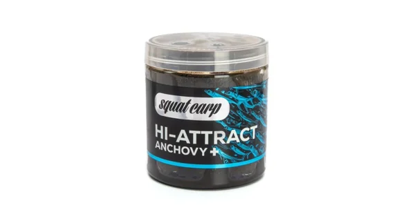 SQUAT CARP - Boilies v dipe Hi-Attract Anchovy+ 220 g 20 mm