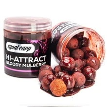 SQUAT CARP - Boilies v dipe Hi-Attract Bloody Mulberry 18 mm 220 g