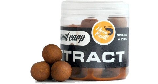 SQUAT CARP - Boilies v dipe Hi-Attract Hero Krill 18 mm 220 g