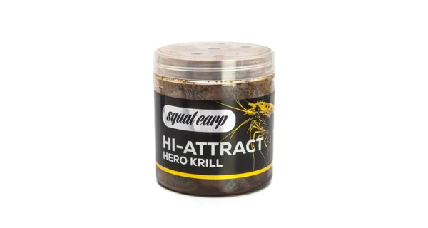 SQUAT CARP - Boilies v dipe Hi-Attract Hero Krill 220 g 20 mm