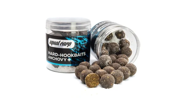 SQUAT CARP - Boilies v morskej soli Hard Hookbaits Anchovy+ 24 mm