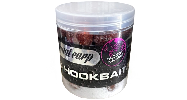 SQUAT CARP - Boilies v morskej soli Hard Hookbaits Bloody Mulberry 20 mm