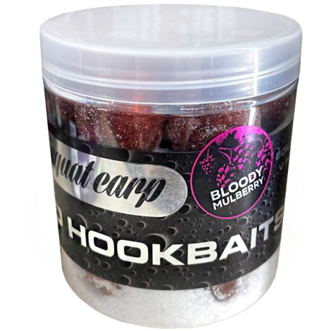 SQUAT CARP - Boilies v morskej soli Hard Hookbaits Bloody Mulberry 24 mm