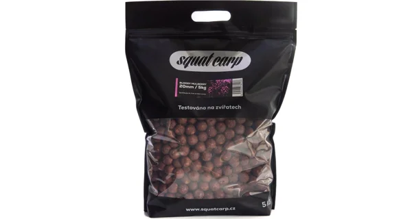SQUAT CARP - Hotové boilies Bloody Mulberry 5 kg 24 mm