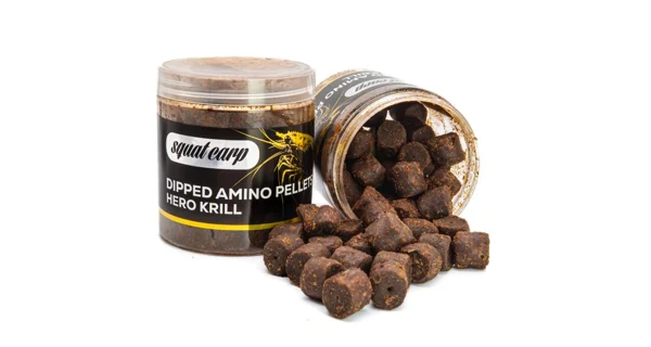 SQUAT CARP - Pelety Amino Pellets Dip Hero Krill 15 mm 180 g