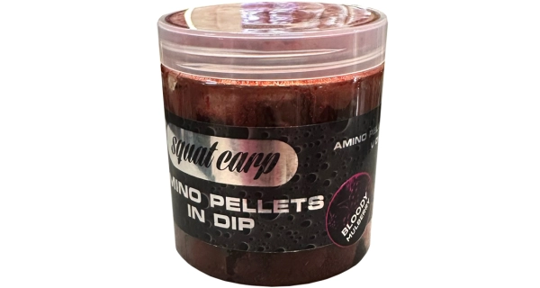 SQUAT CARP - Pelety Amino Pellets In Dip Bloody Mulberry 15 mm 180 g