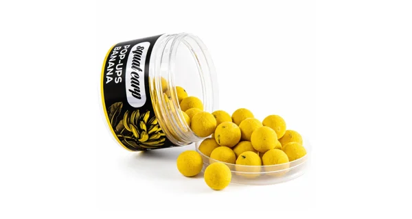 SQUAT CARP - Plávajúce boilies Pop Up 12 mm 60 g Banana