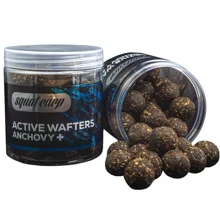SQUAT CARP - Rozpustné neutrálne vyvážené boilies Active Wafters Anchovy+ 24 mm 150 g