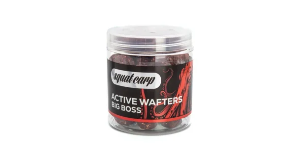 SQUAT CARP - Rozpustné neutrálne vyvážené boilies Active Wafters Big Boss 20 mm 150 g