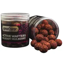 SQUAT CARP - Rozpustné neutrálne vyvážené boilies Active Wafters Bloody Mullberry 18 mm 150 g