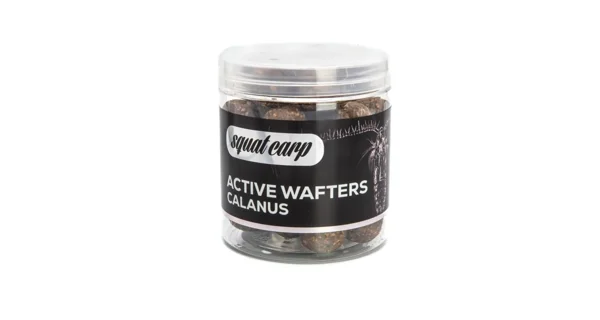 SQUAT CARP - Rozpustné neutrálne vyvážené boilies Active Wafters Calanus 18 mm 150 g