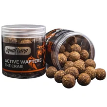 SQUAT CARP - Rozpustné neutrálne vyvážené boilies Active Wafters The Crab 20 mm 150 g
