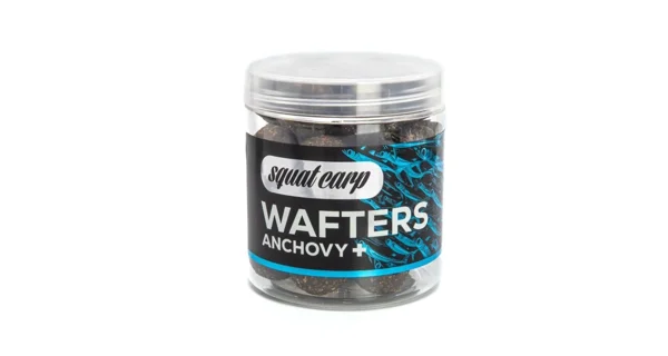 SQUAT CARP - Vyvážené boilies Wafters Anchovy+ 24 mm