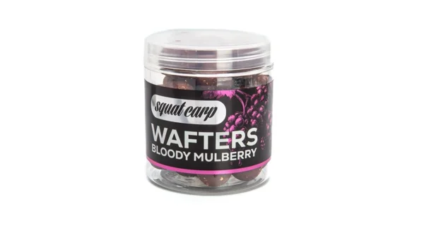 SQUAT CARP - Vyvážené boilies Wafters Bloody Mulberry 18 mm