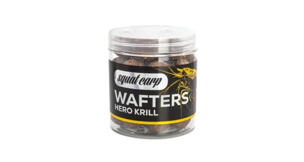 SQUAT CARP - Vyvážené boilies Wafters Hero Krill 24 mm