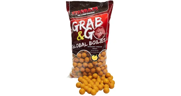 STARBAITS - Boilie Grab & Go Global Banana Cream 20 mm 2,5 kg