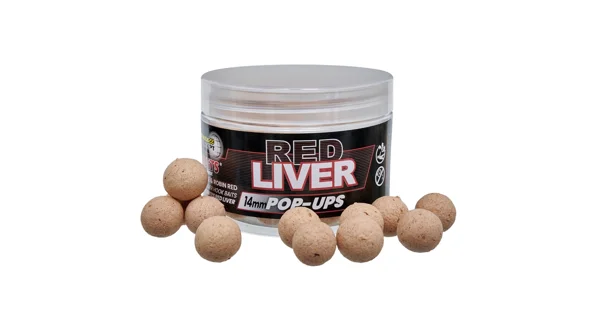 STARBAITS - Boilie Pop Up Red Liver 16 mm 50 g