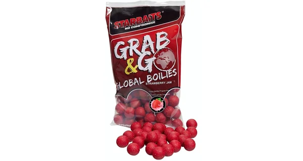 STARBAITS - Boilies G&G Global 14 mm 800 g Strawberry Jam