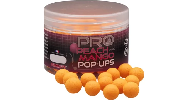 STARBAITS - Boilies Pop Up Pro Peach Mango 12 mm 50 g