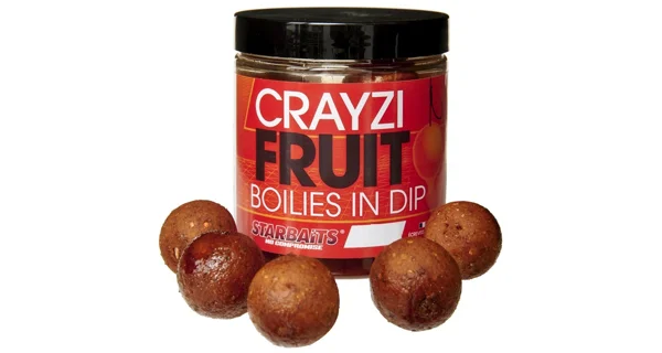 STARBAITS - Boilies v dipe Concept Crayzi Fruit 24 mm 150 g