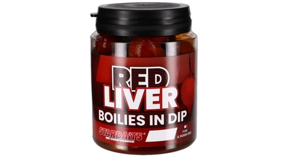 STARBAITS - Boilies v dipe Concept Red Liver 20 mm 150 g