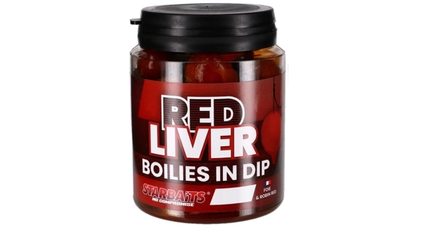 STARBAITS - Boilies v dipe Concept Red Liver 24 mm 150 g