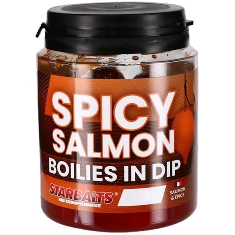 STARBAITS - Boilies v dipe Concept Spicy Salmon 24 mm 150 g