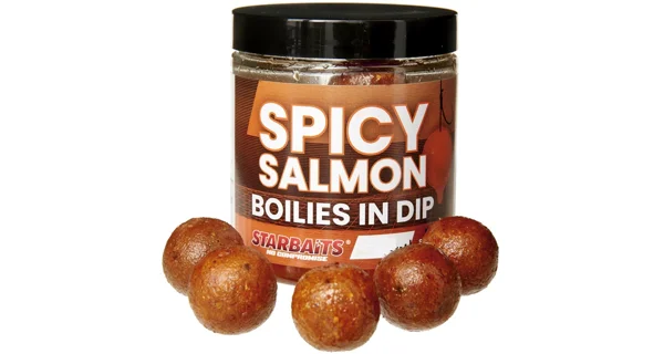STARBAITS - Boilies v dipe Concept Spicy Salmon 24 mm 150 g
