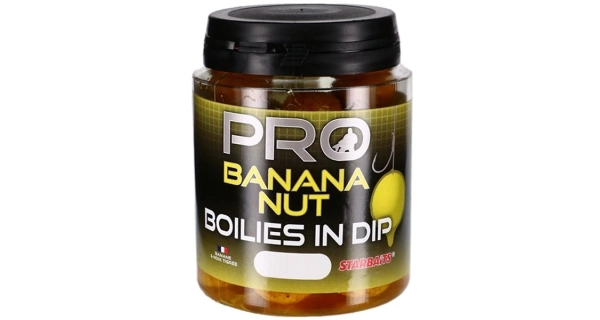 STARBAITS - Boilies v dipe Probiotic Banana Nut 20 mm 150 g