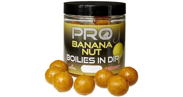 STARBAITS - Boilies v dipe Probiotic Banana Nut 20 mm 150 g