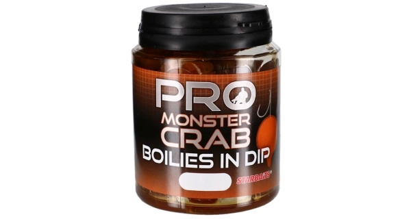 STARBAITS - Boilies v dipe Probiotic Monster Crab 24 mm 150 g