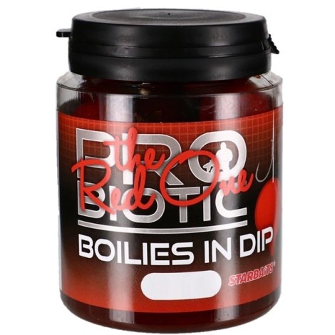 STARBAITS - Boilies v dipe Probiotic Red One 20 mm 150 g