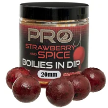 STARBAITS - Boilies v dipe Probiotic Strawberry Spice 20 mm 150 g