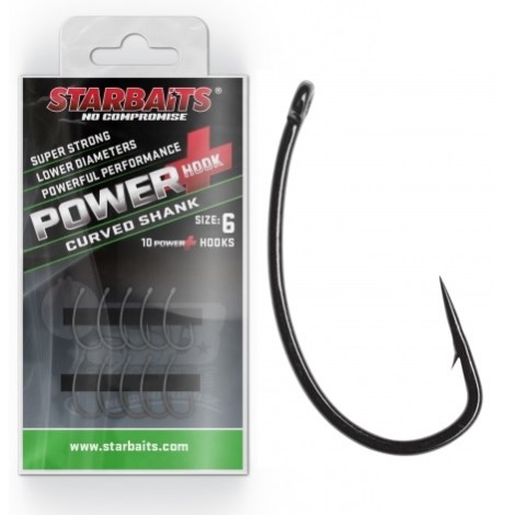 STARBAITS - Háčiky Power Curved Shank 6 (10 ks)