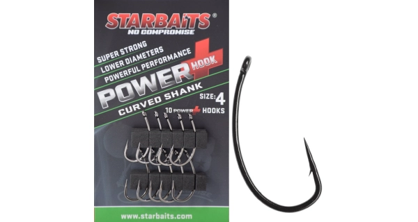 STARBAITS - Háčiky Power Curved Shank 8 (10 ks)