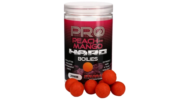 STARBAITS - Hard Boilies Probiotic Peach & Mango 20 mm 200 g
