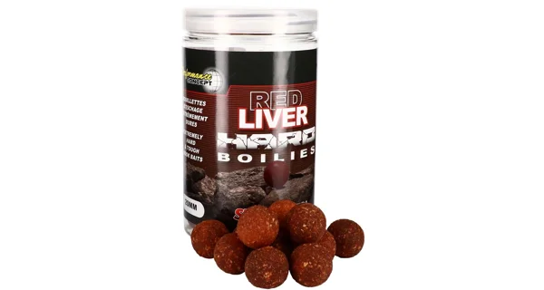 STARBAITS - Hard Boilies Red Liver 20 mm 200 g