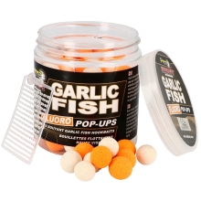 STARBAITS - Plávajúce boilies Fluo Garlic Fish 14 mm 80 g