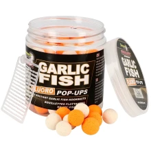 STARBAITS - Plávajúce boilies Fluo Garlic Fish 14 mm 80 g