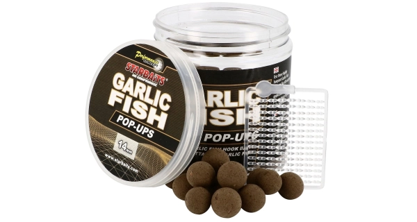 STARBAITS - Plávajúce boilies Garlic Fish 14 mm 80 g