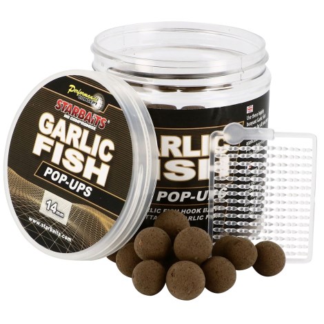 STARBAITS - Plávajúce boilies Garlic Fish 14 mm 80 g