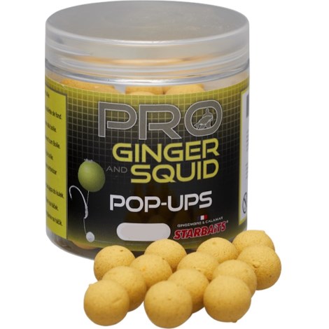 STARBAITS - Plávajúce boilies Pro Ginger Squid 20 mm 80 g