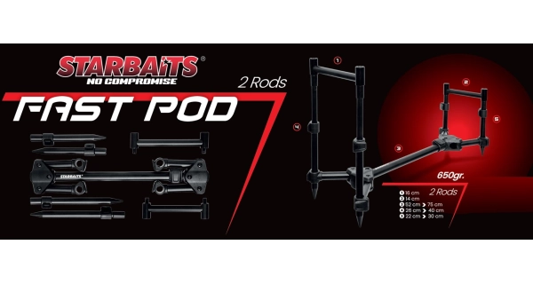 STARBAITS - Stojan Fast Pod 2 prúty