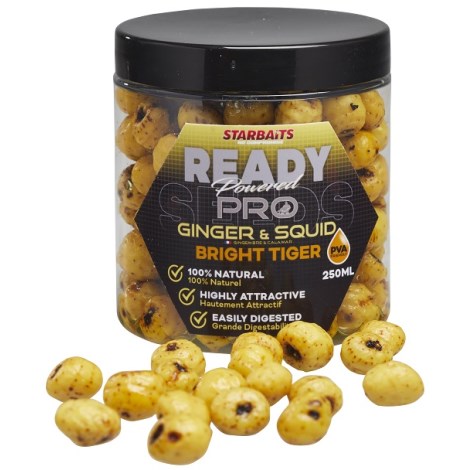 STARBAITS - Tigrie orech Bright Ready Seeds 250 ml Pro Ginger Squid