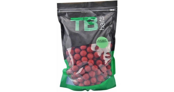 TB BAITS - Boilie 16 mm 1 kg GLM Squid Strawberry