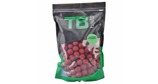 TB BAITS - Boilie GLM Squid Strawberry 24 mm 1 kg