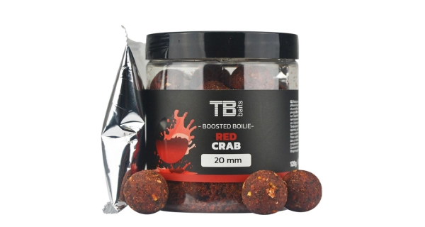 TB BAITS - Boosterované Boilie Red Crab 20 mm 120 g