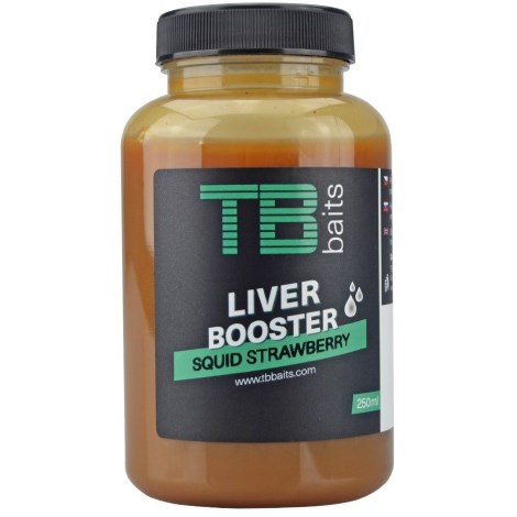 TB BAITS - Liver Booster Squid Strawberry 250 ml